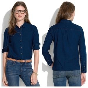 Madewell Denim Indigo Button Up Shirt
